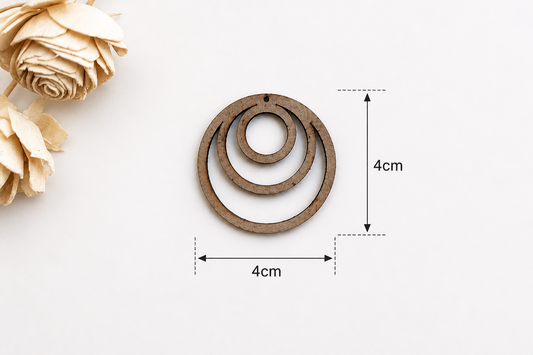 Earring MDF Cutout – Circles