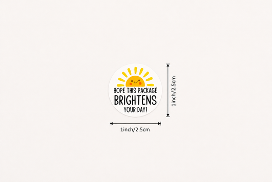 I Hope This Package Brightens Your Day Stickers