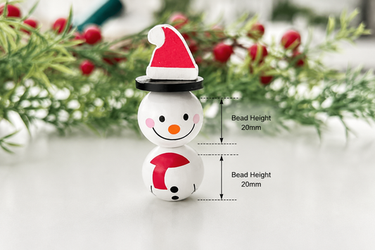 Christmas Snowman Beads