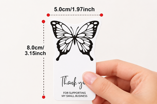 Butterfly Thank You Stickers