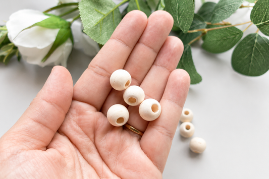 Wood Bead - 12mm - Round