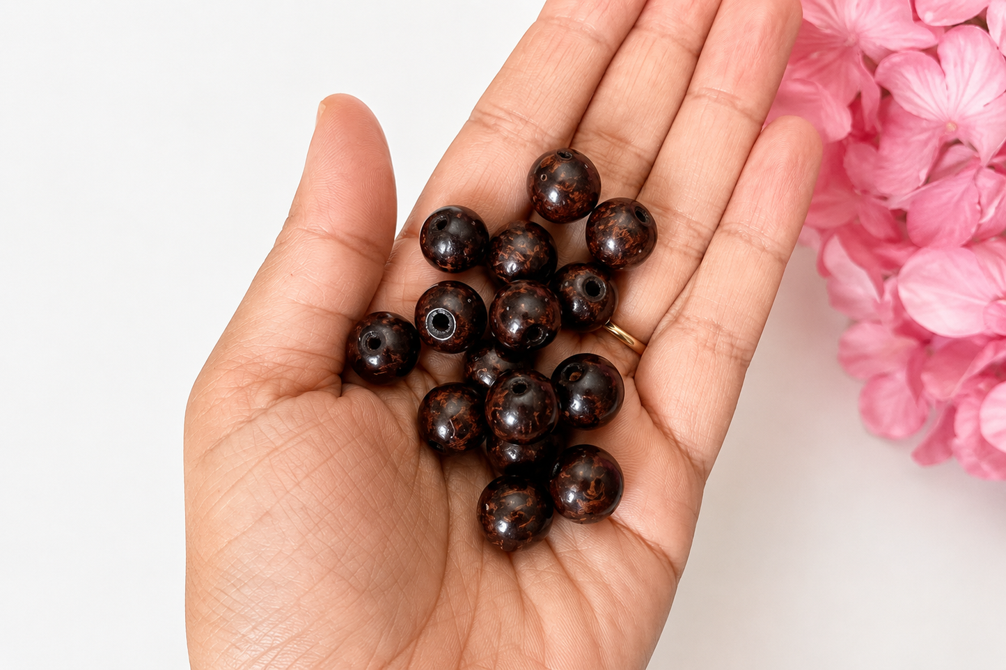 Round Bead - Dark Brown