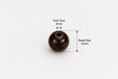 Round Bead - Dark Brown