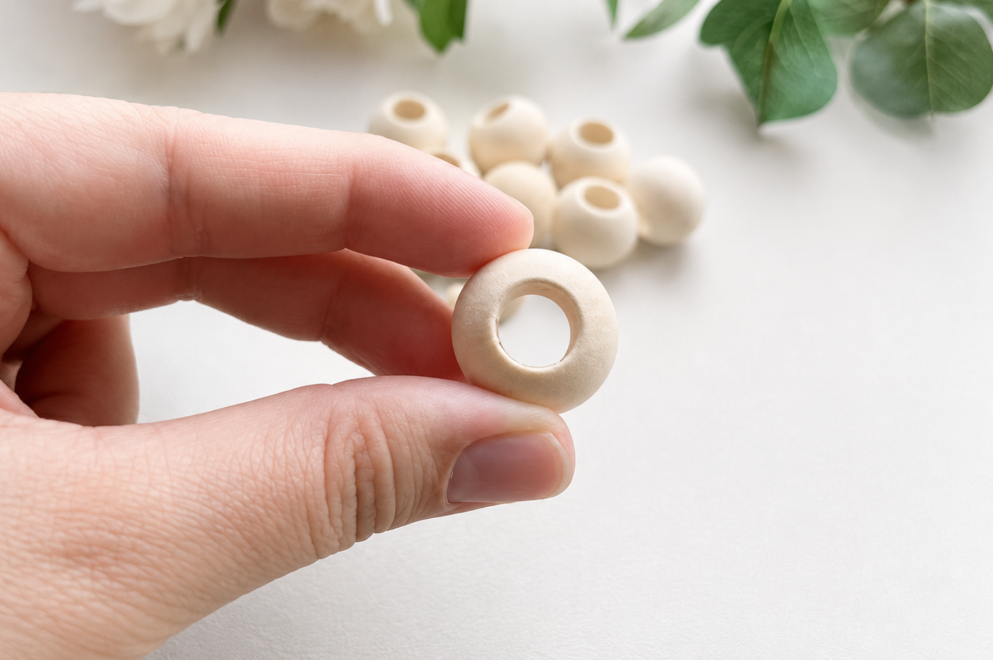 Wood Bead - 20mm - Round