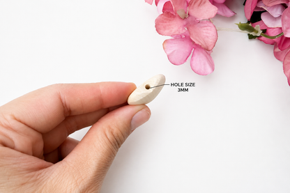 Wood Bead - 25mm - Heart