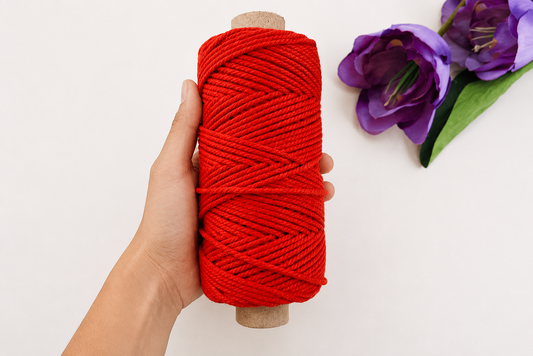 2 mm 3 Ply Twisted Red