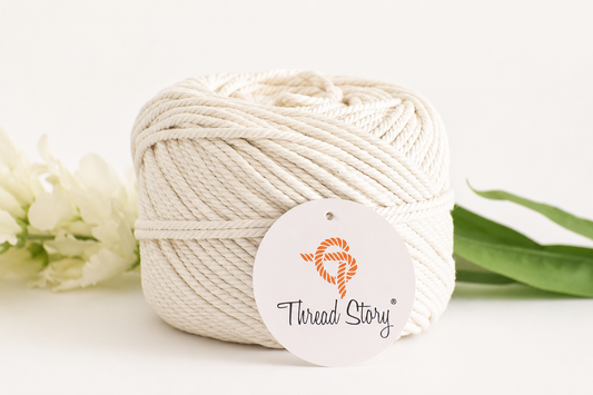 4 mm Twisted Off White