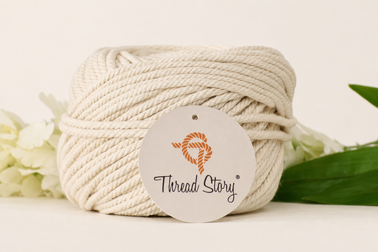 5 mm Twisted Off White