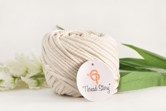 6 mm Twisted Off White