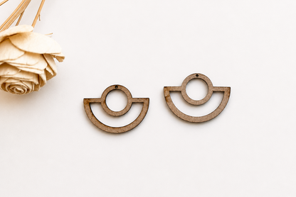 Earring MDF Cutout – Half Hoop