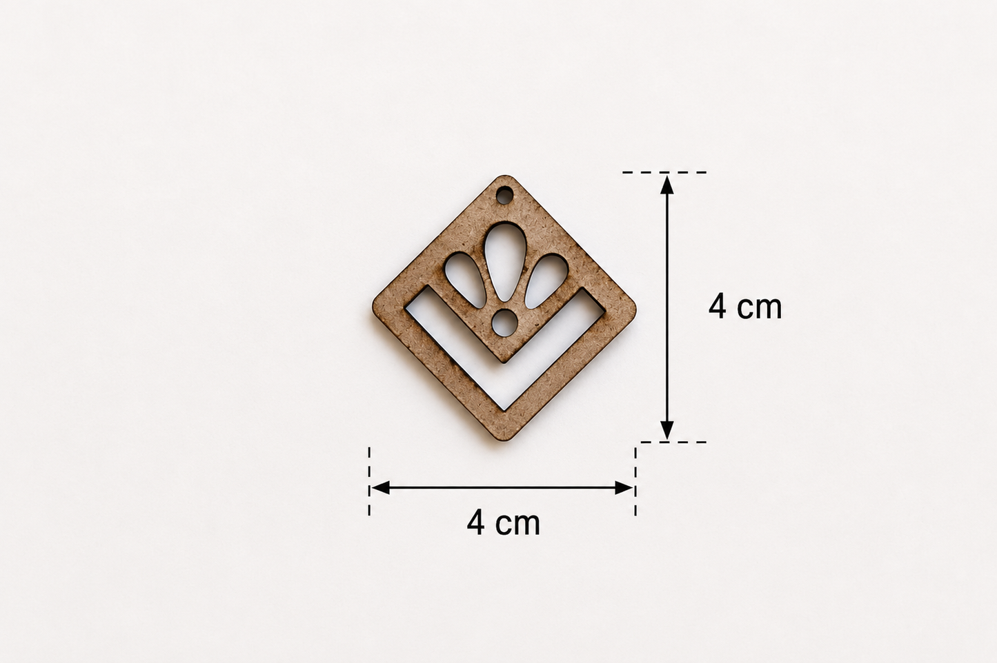 Earring MDF Cutout – Petal Block