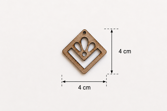 Earring MDF Cutout – Petal Block