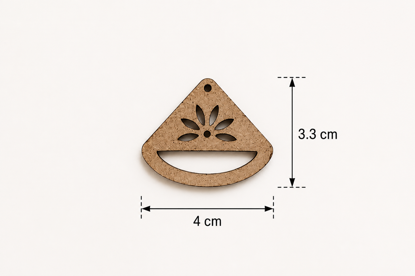 Earring MDF Cutout – Petal Drop