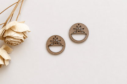 Earring MDF Cutout – Petal Hoop