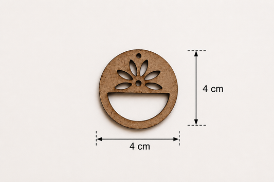 Earring MDF Cutout – Petal Hoop