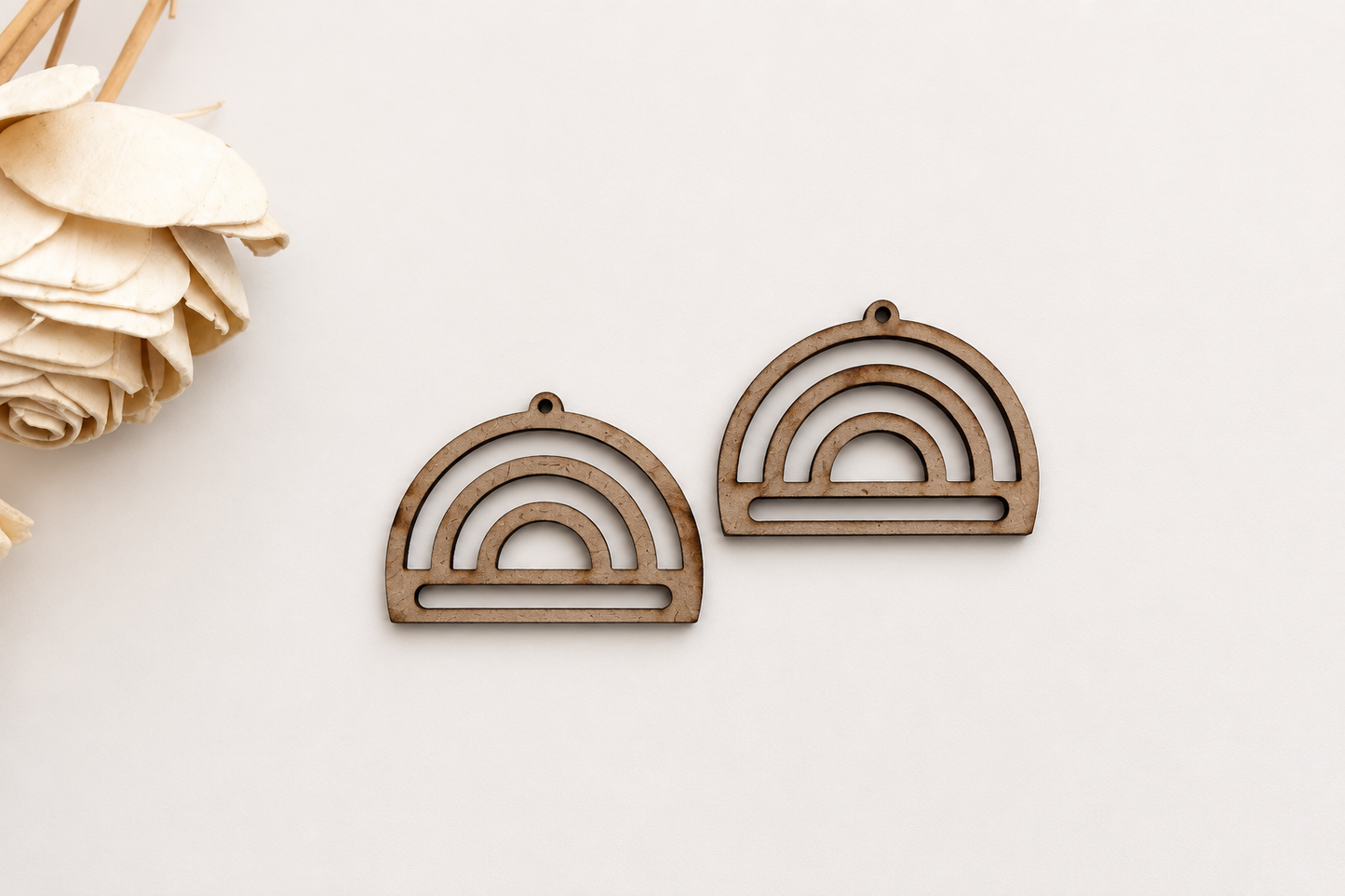 Earring MDF Cutout – Rainbow