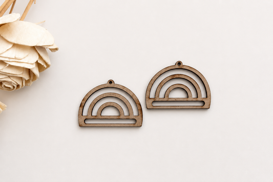 Earring MDF Cutout – Rainbow