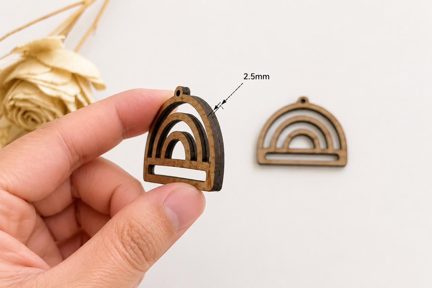 Earring MDF Cutout – Rainbow