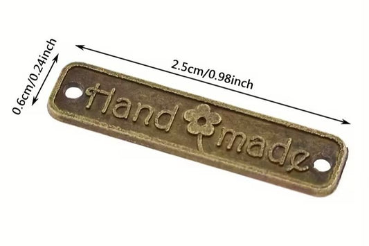 Handmade letter tag
