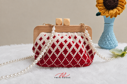 Wood Purse Frame - Beige