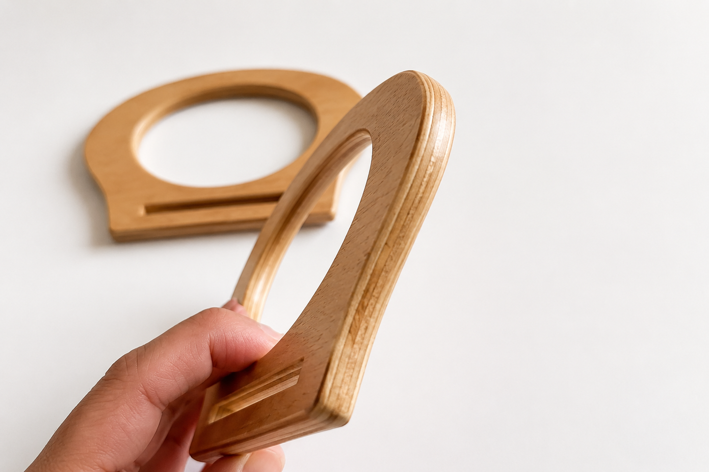 Wooden Handle - Beige (Style#3)