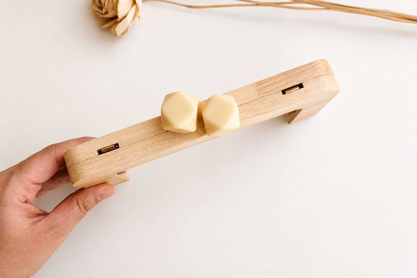 Wood Purse Frame - Beige