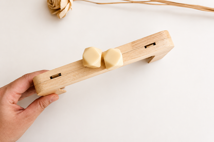Wood Purse Frame - Beige