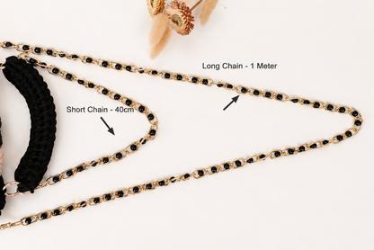 Golden Black Pearl Chain