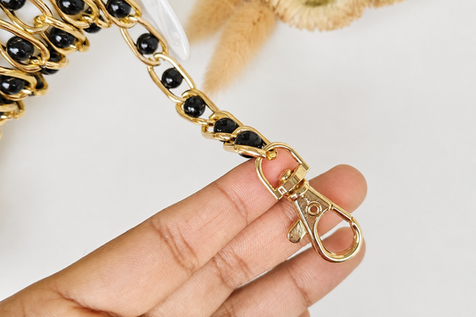 Golden Black Pearl Chain