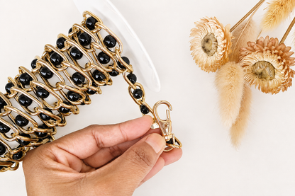 Golden Black Pearl Chain