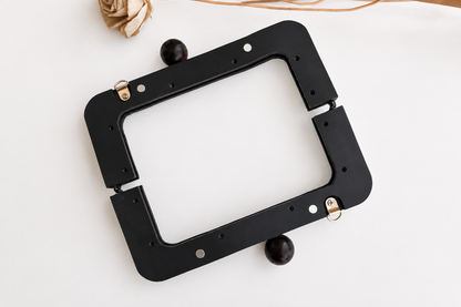 Wood Purse Frame - Dark Brown