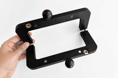 Wood Purse Frame - Dark Brown