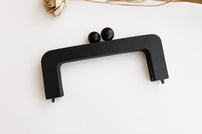 Wood Purse Frame - Dark Brown