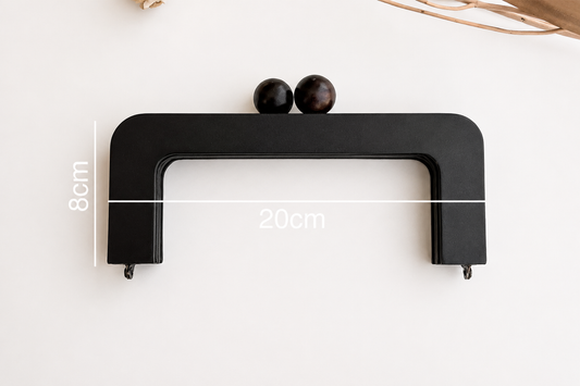 Wood Purse Frame - Dark Brown