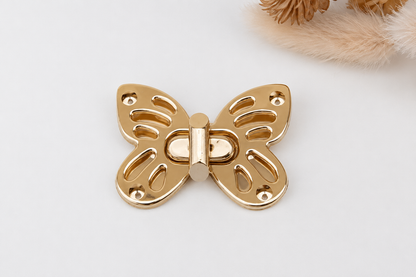 Butterfly Twist  Lock - Golden