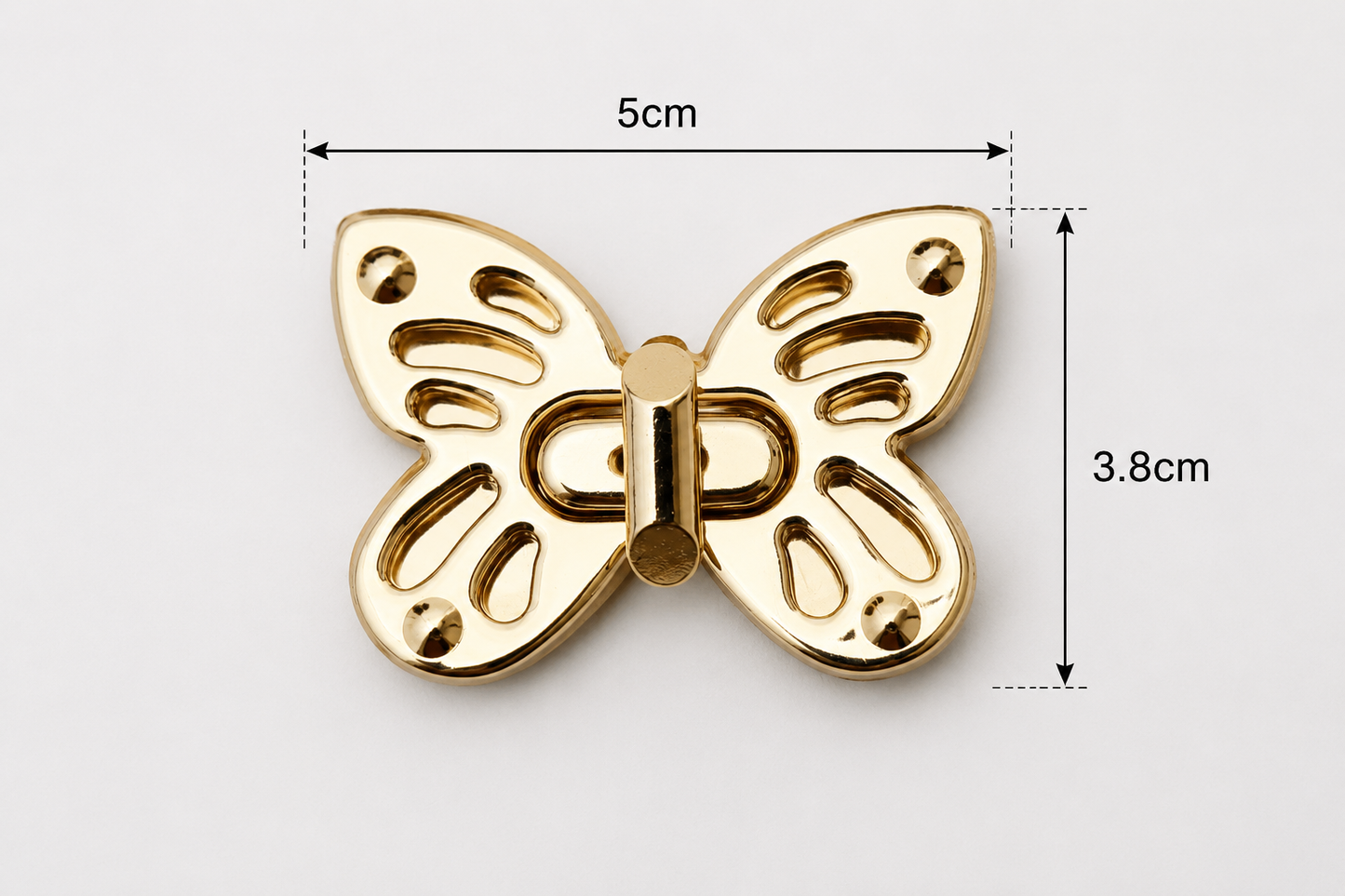 Butterfly Twist  Lock - Golden