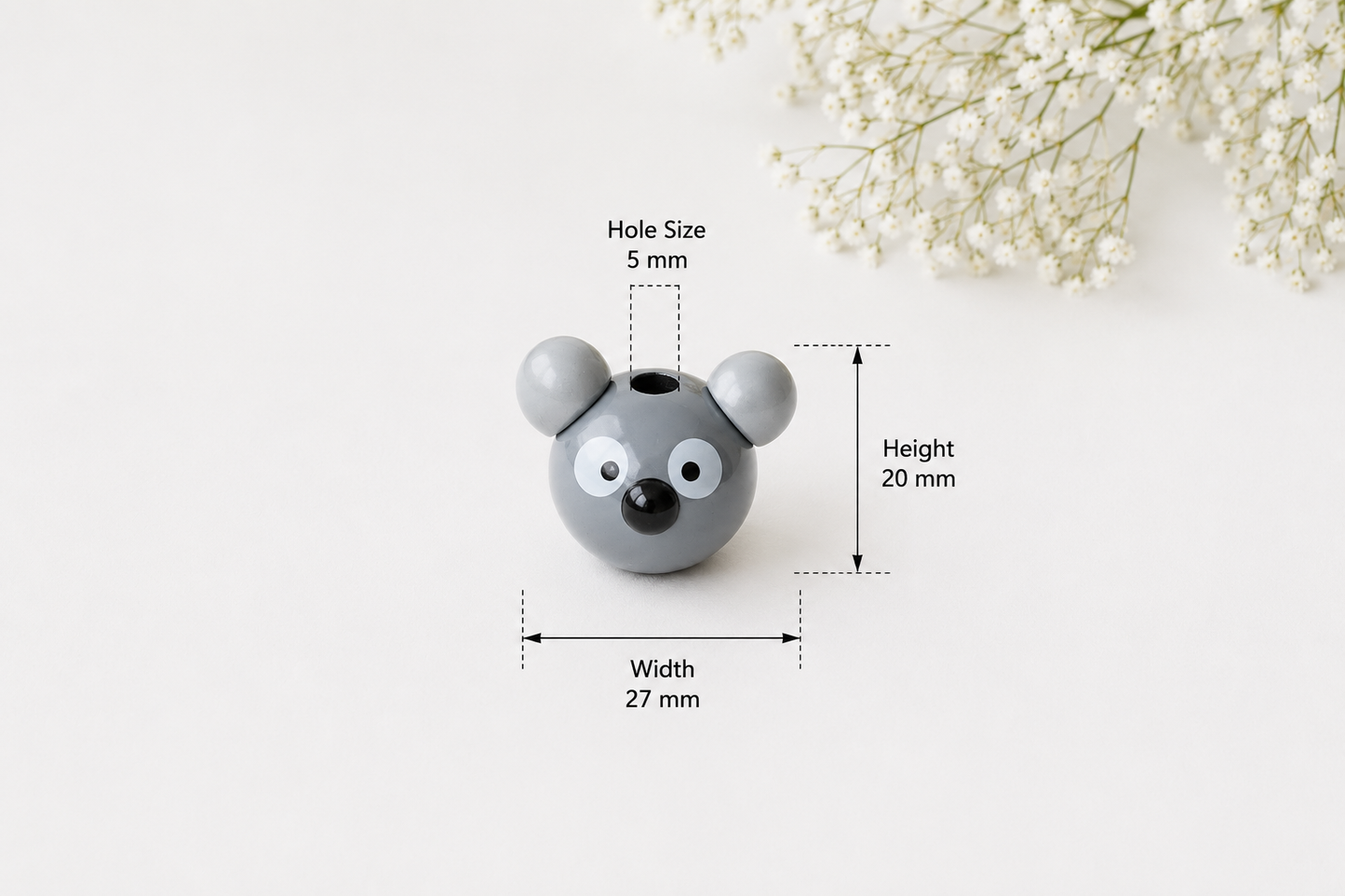 Cartoon Wooden Beads- 1 Bead
