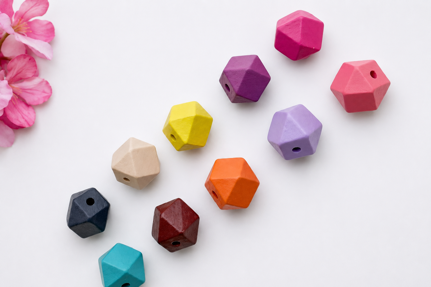 Colorful Hexagonal Bead