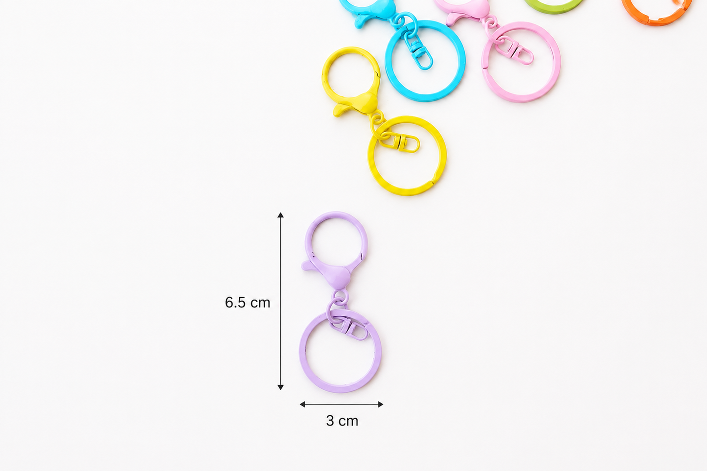 Colorful Keyring With Hook