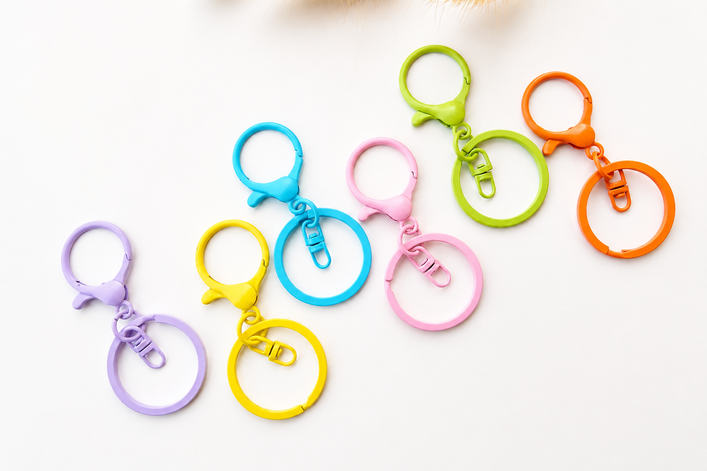 Colorful Keyring With Hook