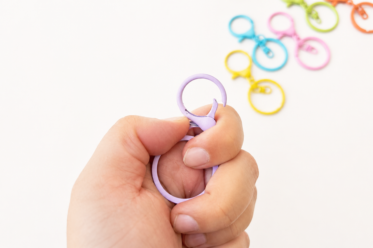 Colorful Keyring With Hook