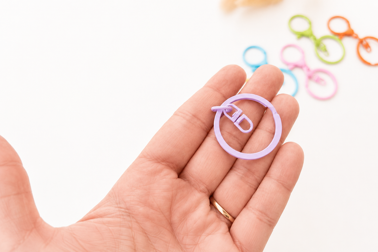 Colorful Keyring With Hook