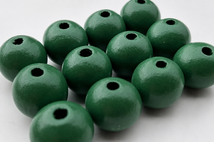 Colorful Round Bead - Dark Green