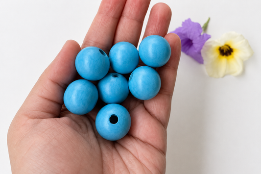 Colorful Round Bead - Dark Blue