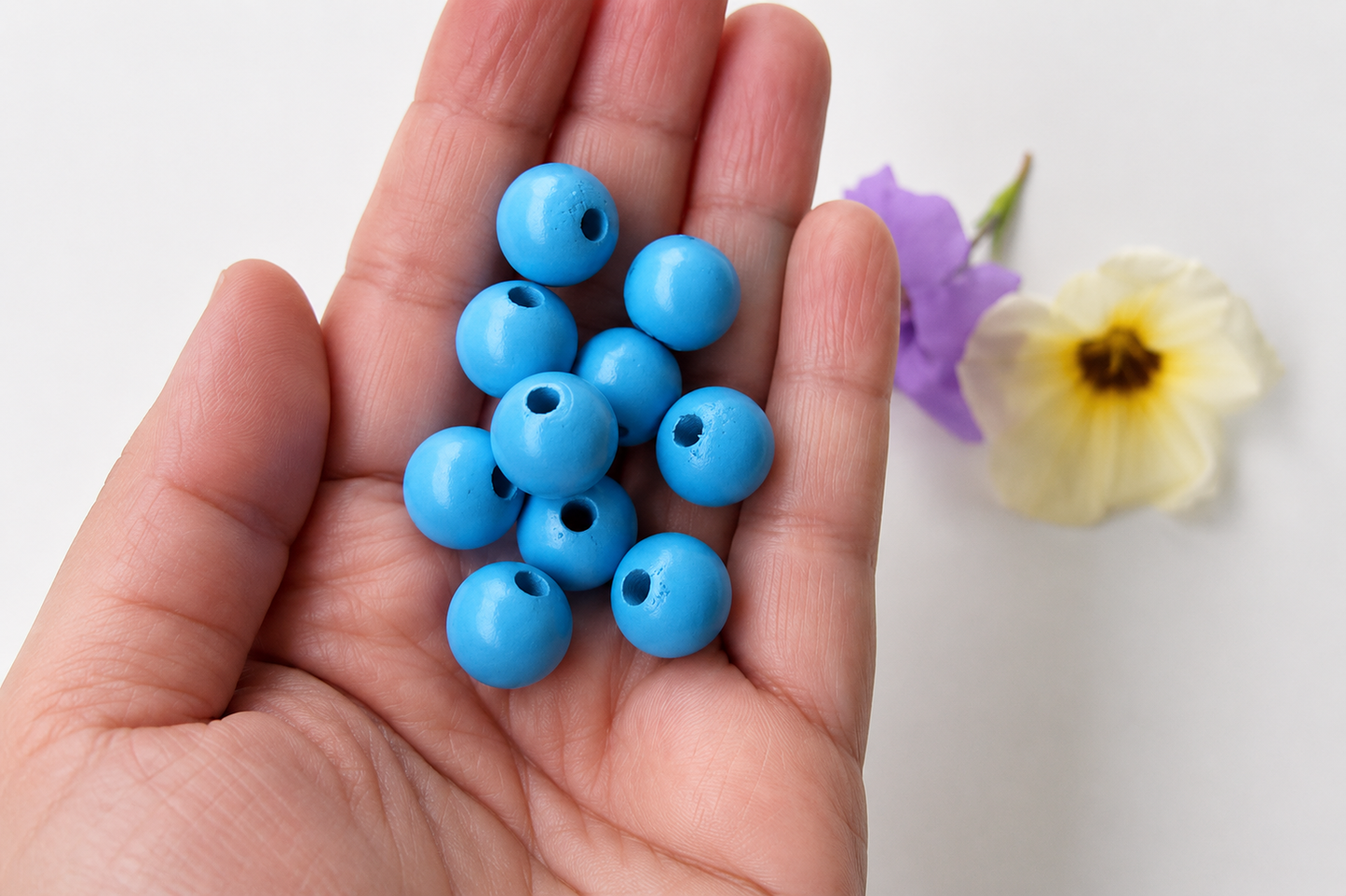 Colorful Round Bead - Dark Blue