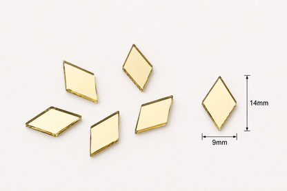 Diamond Mirror - Golden
