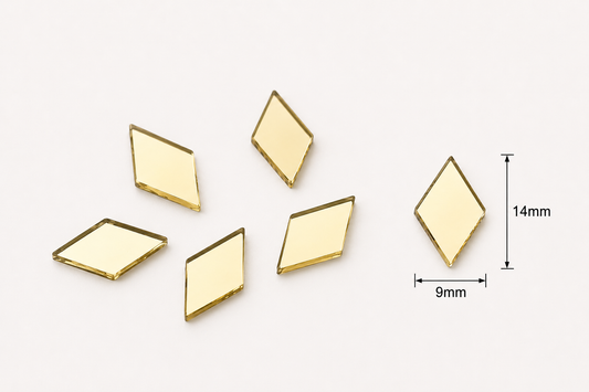 Diamond Mirror - Golden
