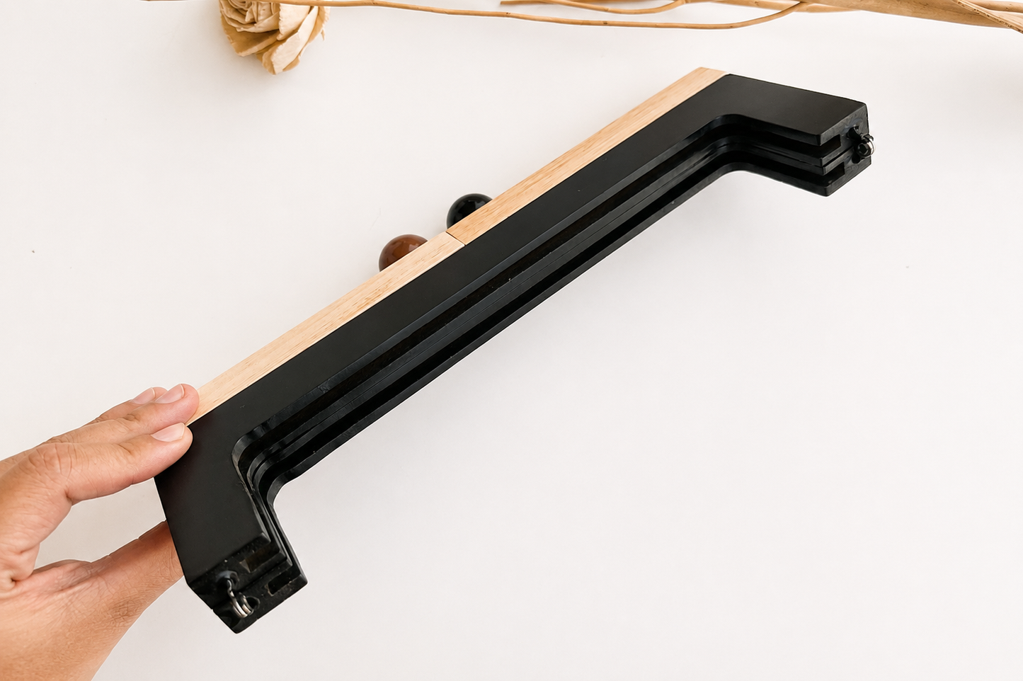 Wood Purse Frame - Dual Tone