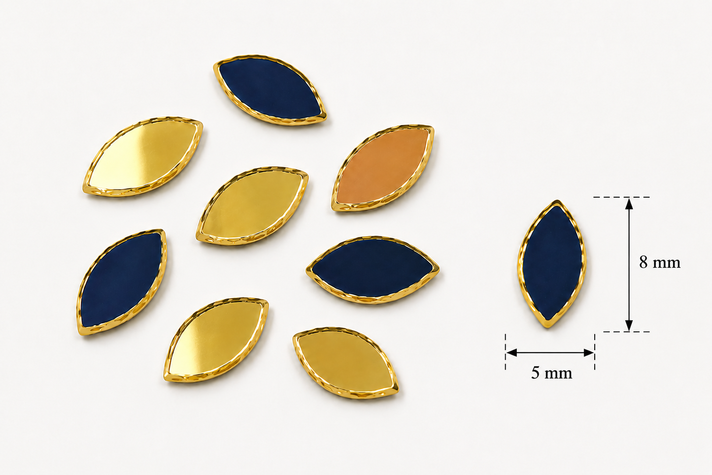 Eye Shape Mirror - Golden