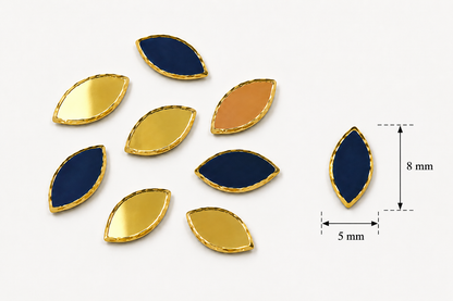 Eye Shape Mirror - Golden